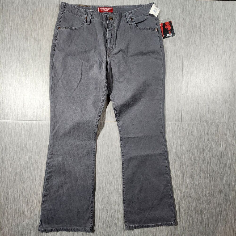 NWT Levis 525 Nouveau Downtowner Boot Cut Stretch Jeans Women 16M Gray Denim